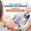 Ultra Concentrated Liquid Laundry Detergent Soap, 64 loads (32 oz), 90% Less Plastic, No Harsh Chemicals, Free & Clear, Defeats Stains & Odors, Eco-friendly, HE/Standard Compatible(Orange Blossom)