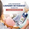 Ultra Concentrated Liquid Laundry Detergent Soap, 64 loads (32 oz), 90% Less Plastic, No Harsh Chemicals, Free & Clear, Defeats Stains & Odors, Eco-friendly, HE/Standard Compatible(Juniper Sandalwood)
