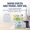 Cleancult Toilet Bowl Cleaner Sheets – Dissolvable, Septic Safe, Effective Cleaning, Removes Stains & Rings, Cleans & Deodorizes – 32 Uses – Sea Spray Scent – Plastic-Free Packaging(Lemon)