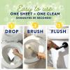 Cleancult Toilet Bowl Cleaner Sheets – Dissolvable, Septic Safe, Effective Cleaning, Removes Stains & Rings, Cleans & Deodorizes – 32 Uses – Sea Spray Scent – Plastic-Free Packaging(Lemon)
